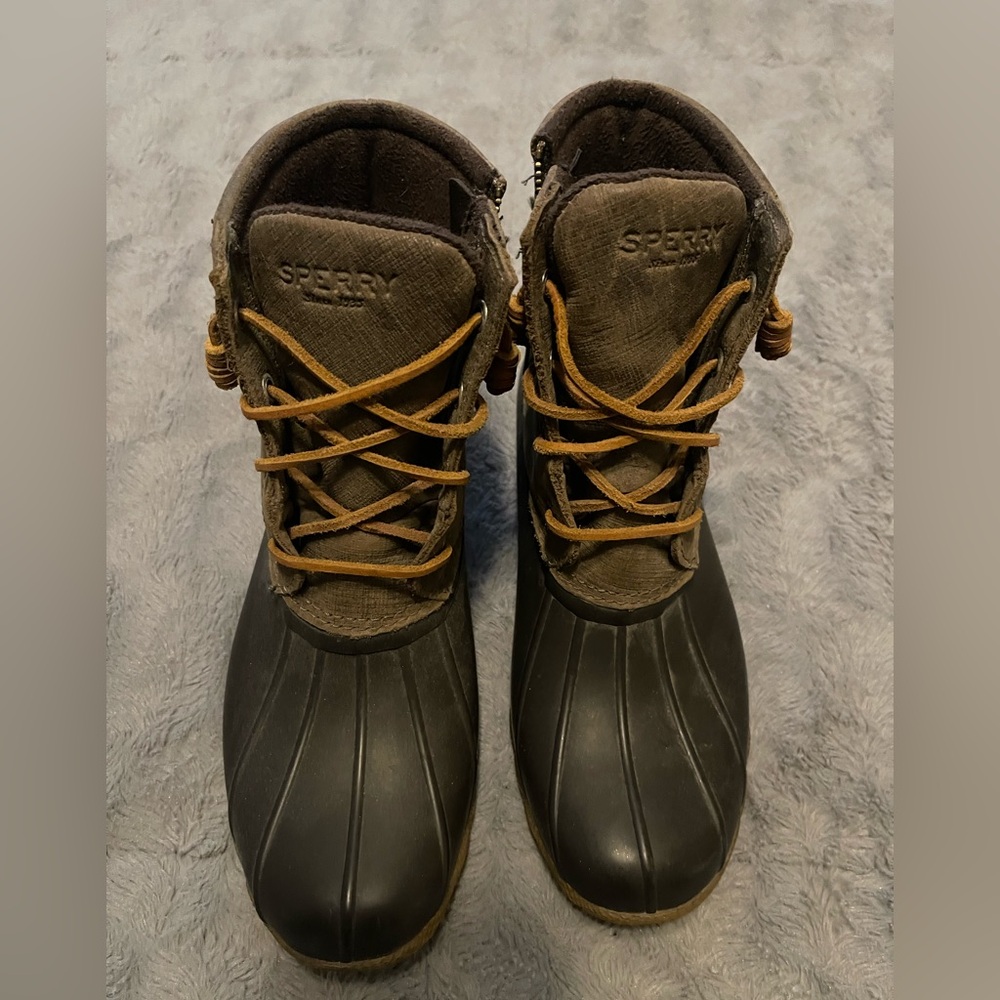Sperry Black and Brown Winter Boots